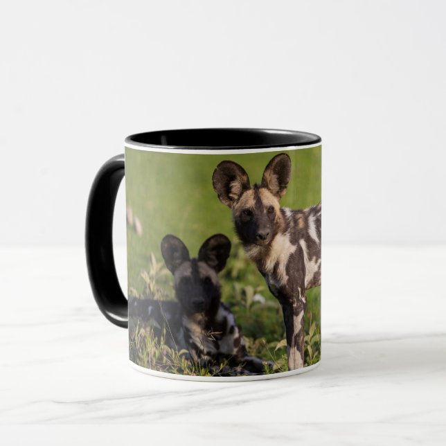 Mug Chiens sauvages africains en Tanzanie (Devant gauche)