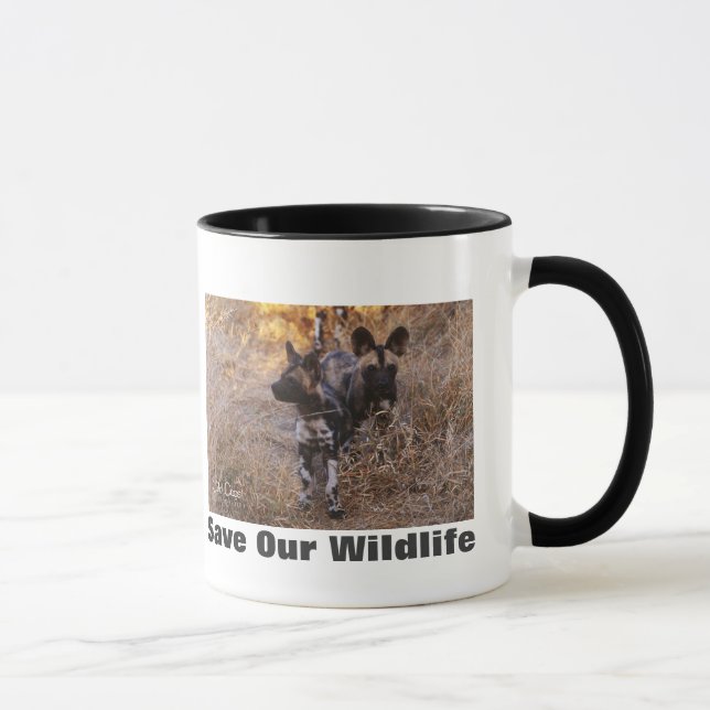 Mug Chiens sauvages sauvent notre faune (Droite)