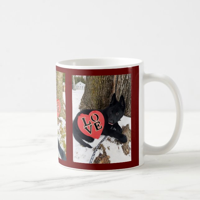 Mug Chiffre allemand Chiffre Valentine Love Rose (Droite)