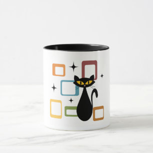 Mug Chiffre noir du milieu du siècle