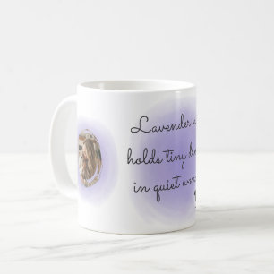 Mug Chihuahua à l'aquarelle lavande Photo personnalisé