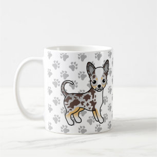 Mug Chihuahua à poil lisse Merle Chocolat Chien & Patt