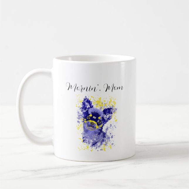 Mug Chihuahua Abstrait (Gauche)