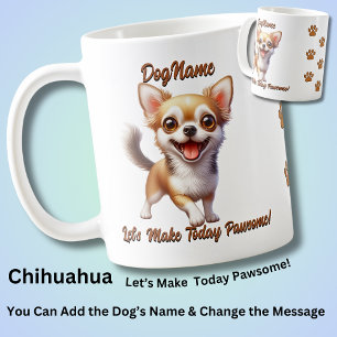 Mug Chihuahua - Ajouter le nom du chien, modifier le t