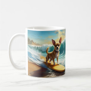 Mug Chihuahua Beach Surf Peinture