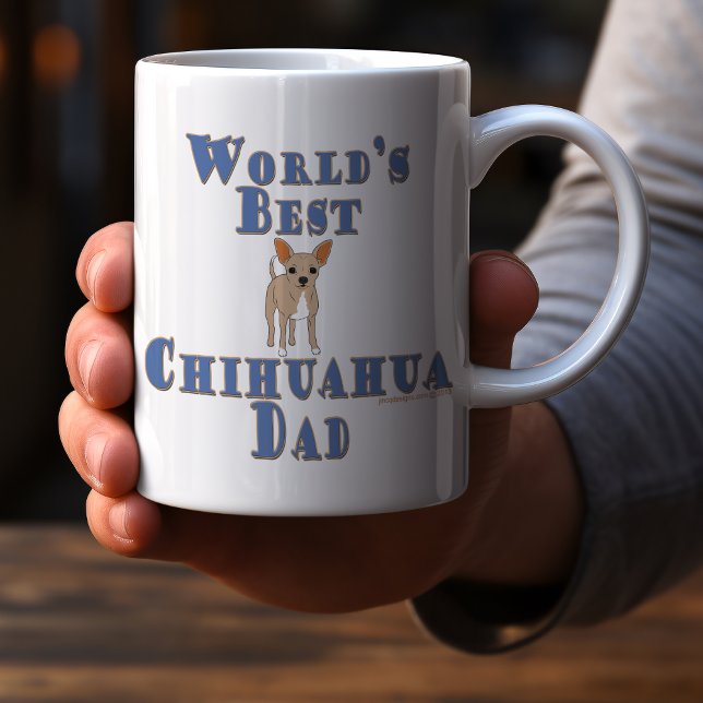 Mug Chihuahua Dad - Meilleur au monde (Créateur téléchargé)