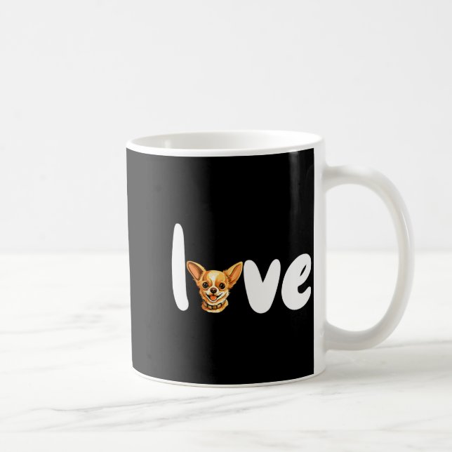 Mug Chihuahua Dog Love For Valentines Day  (Droite)