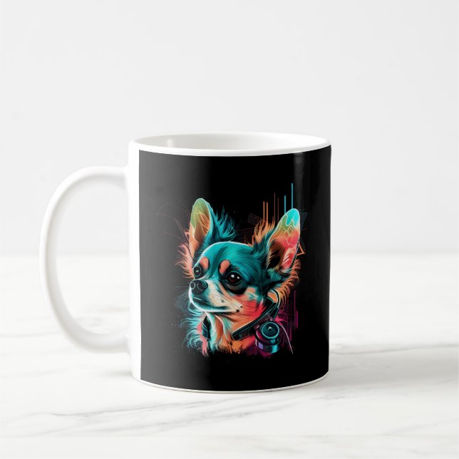 Mug Chihuahua Electronic Music Techno Festival Colorfu (Gauche)