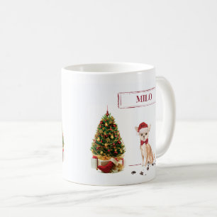 Mug Chihuahua Funny Chien de Noël avec arbre