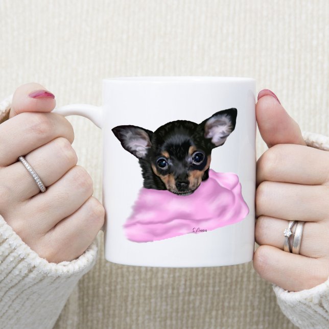 Mug Chihuahua Noir et Tan Chihuahua (Créateur téléchargé)