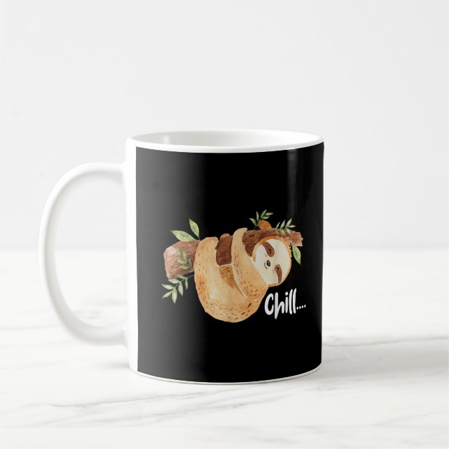 Mug Chill Hanging Sloth Wildlife Amoureux des animaux  (Gauche)