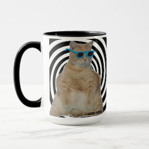 Mug CHILLAXIN' Graisse Manx Chat avec lunettes de sole