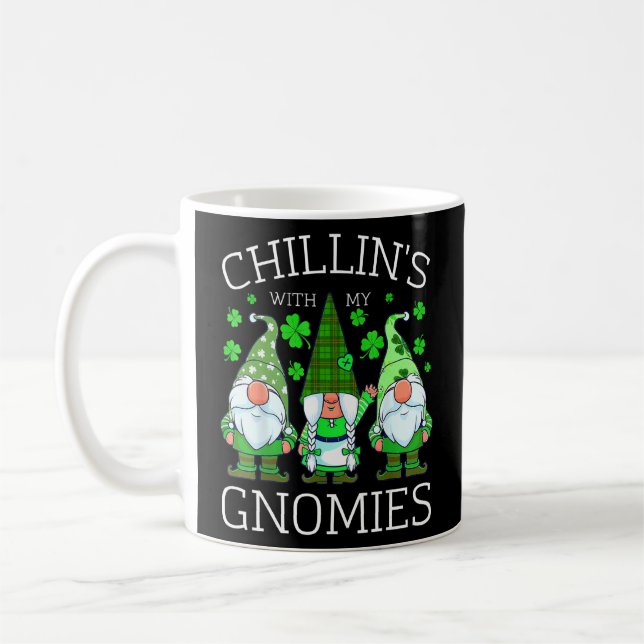 Mug Chillin Avec Mes Gnomes Buffalo Plaid St Patrick D (Gauche)