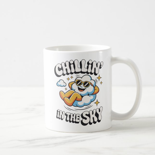 Mug Chillin' in the Sky Cloud Graphic pour se détendre (Droite)