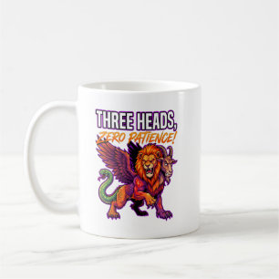 Mug Chimère Grincheuse Trois Têtes Zéro Patience Humou