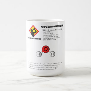 Mug Chimie amusante Dihydrogène Monoxyde (H2O)