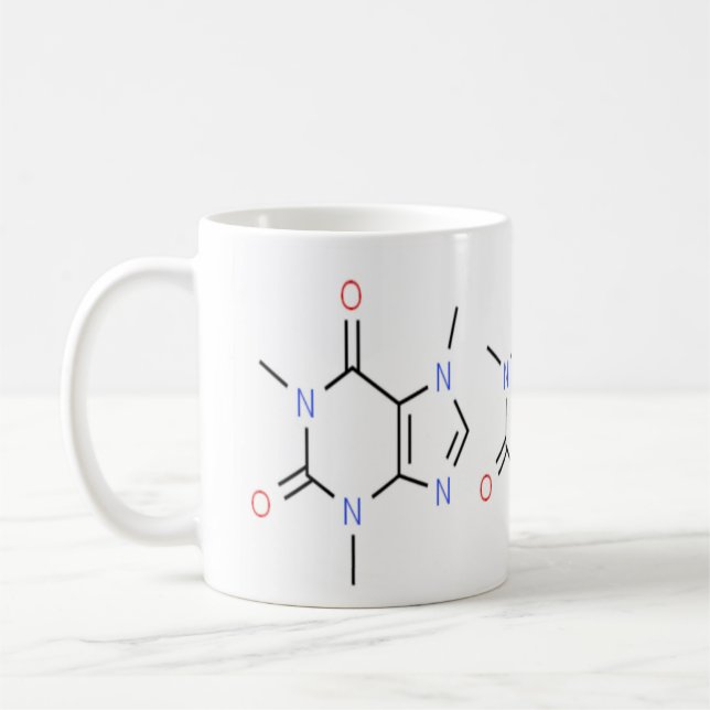 Mug "Chimie de la caféine moléculaire" (Gauche)