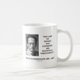 Mug Chimie de physique d'Erwin Schrödinger statistiqu