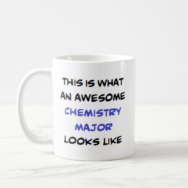 Mug chimie majeure, géniale (Gauche)