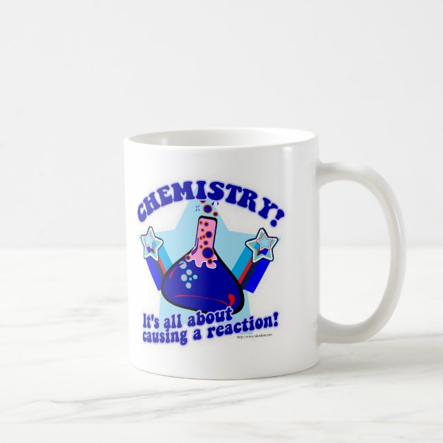 Mug Chimie Réaction Amusants Chimique Science Dessin (Droite)
