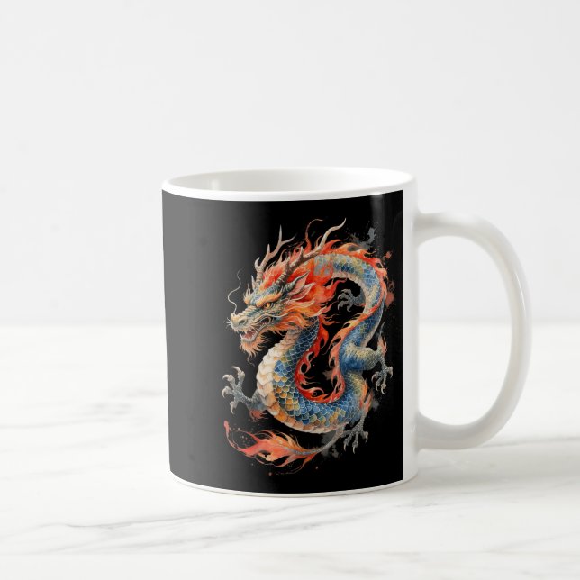 Mug Chinese Dragon Asian Mythology Zodiac  (Droite)
