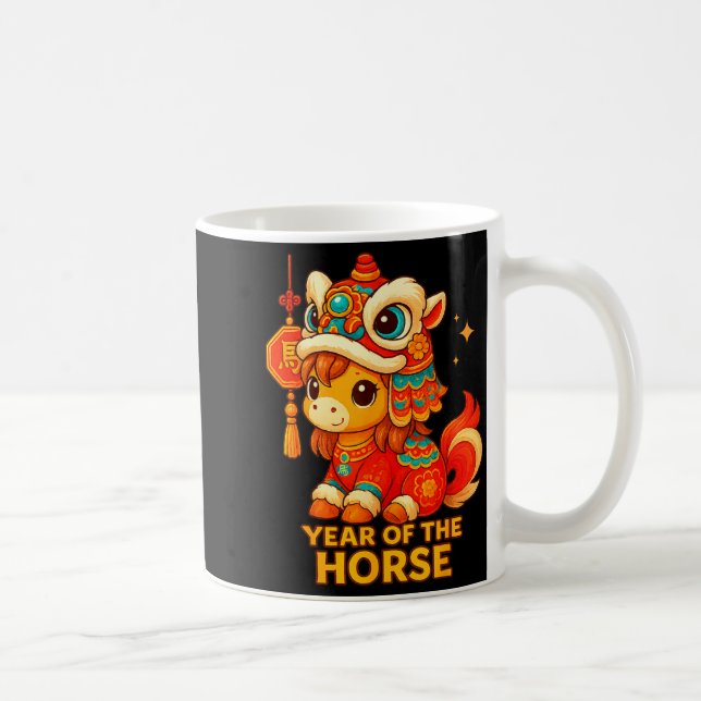 Mug Chinese New Year Of The Horse 2026 Lunar New Year  (Droite)