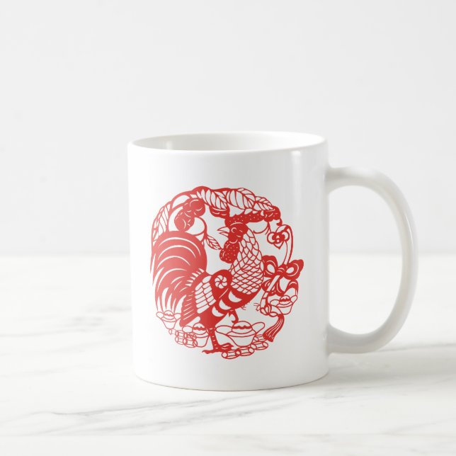 Mug Chinois Papier coupé année ZodiacAnniversaire Mg2 (Droite)