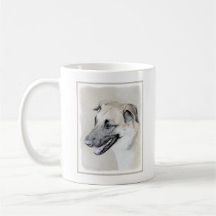 Mug Chinook (Oreilles Laissées) Peinture - Art Chien o