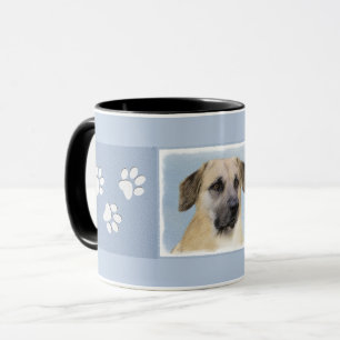 Mug Chinook (Oreilles Laissées) Peinture - Art Chien o