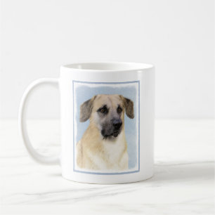 Mug Chinook (Oreilles Laissées) Peinture - Art Chien o