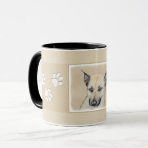 Mug Chinook (Oreilles Pointées) Peinture - Art Chien o