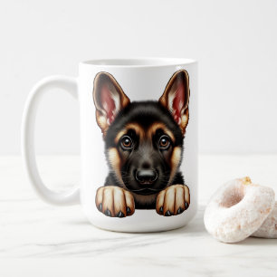 Mug Chiot allemand avec yeux expressifs