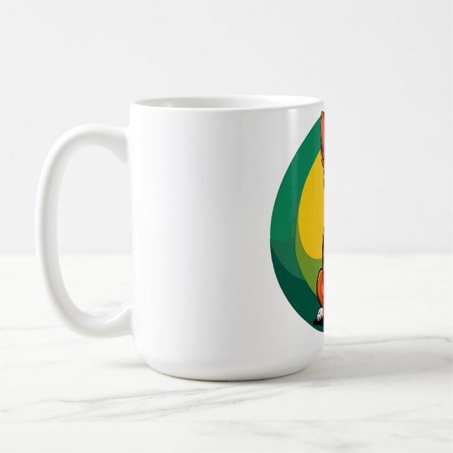 Mug Chiot animé mignon avec collier (Gauche)