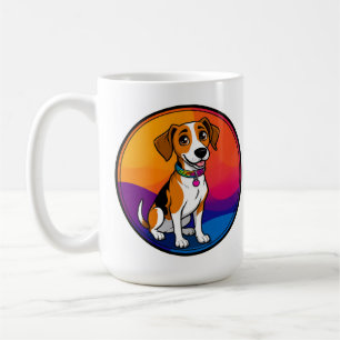 Mug Chiot animé mignon avec collier