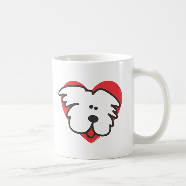Mug Chiot blanc (Droite)