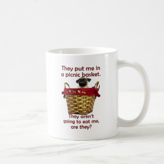 Mug Chiot dans un panier