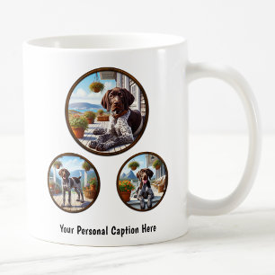 Mug Chiot de poing germanique personnalisable