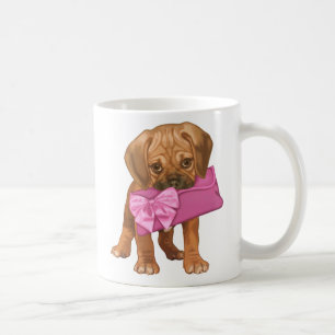 Mug Chiot de Puggle et embrayage d'arc