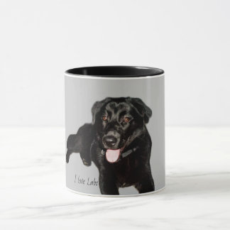 Mug Chiot de récupération Black Labrador