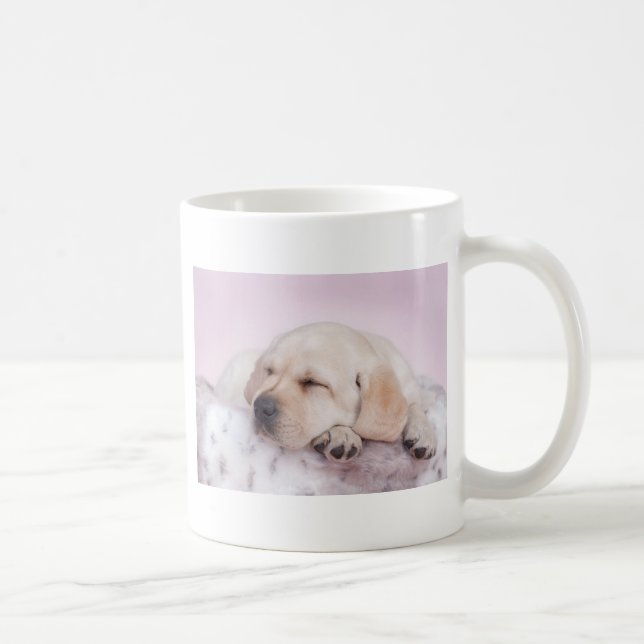 Mug Chiot de repêcheur du labrador jaune (Droite)