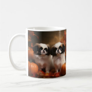 Mug Chiot japonais Chiot Automne Citrouille délice