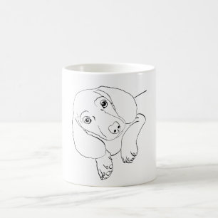 Mug Chiot noir Dachshund