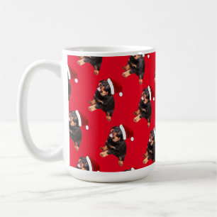 Mug Chiot Rottweiler Mignon Portant un Chapeau de Père