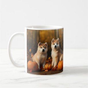 Mug Chiots Akita Délice d'Automne Citrouille