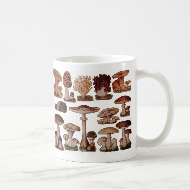 Mug Chipster végétarien steampunk vintage champignon (Droite)