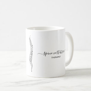 Mug Chiropraticien minimaliste Thérapeute en massage d
