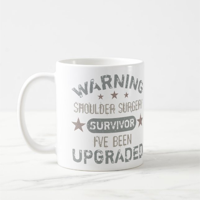 Mug Chirurgie de l'épaule Humour amélioré (Gauche)