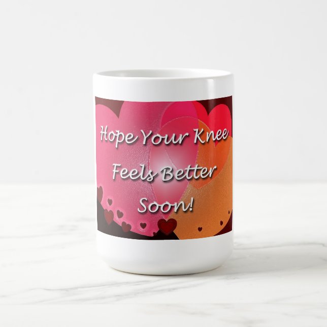 Mug Chirurgie Du Genou Se Bien Bientôt Coeurs (Centre)