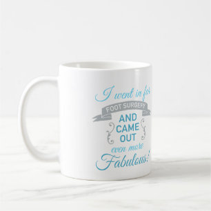Mug Chirurgie pieds Fabuleux récupération (bleu)