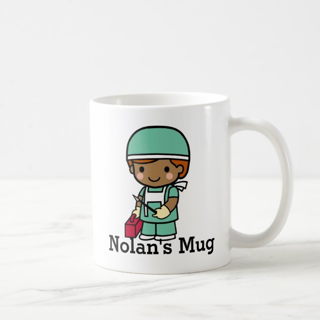 Mug Chirurgien mignon en Scrubs avec Scalpel (Droite)